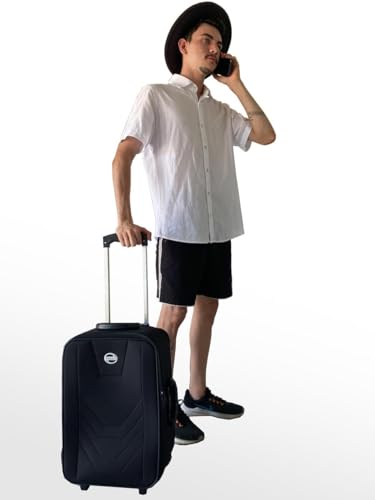 Mala Viagem Pequena Bordo Rodinhas Village Rígida boa e barata Cor:Preto