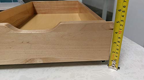 Fully Assembled Soft Close Drawer Organizer | Pull Out Under Cabinet Sliding Shelf Pull Out Organizer Drawer | Roll Out Wood Box Storage Shelve | Dovetail Joint Rolling Tray |14'' W X 22'' D #TOP6