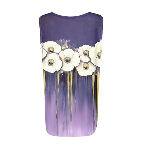 Spring Summer Plus Size Dressy Tank Tops for Women 2025 Womens Workout Floral Boho Beach Sleeveless Shirts Blouses