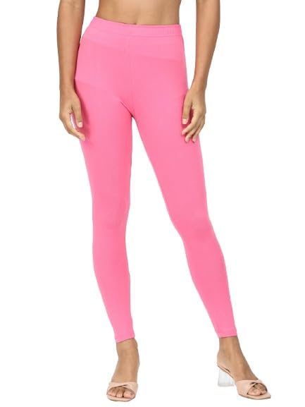 Image of Robinbosky Premium Stretchable Cotton Ankle Legging for Women | Suitable for Formal wear & Casual wear | High-End Elastic Makes The Leggings Squat Proof and Durable for Travel, Yoga, & Workout.
