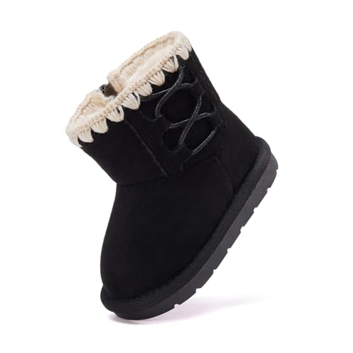 BMCiTYBM Kids Snow Boots with Warm Fur Lining