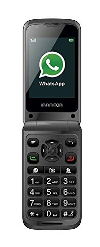TELEFONO MOVIL F1 INFINITON (Incluye Whatsapp y Facebook, Movil con Tapa, Ideal...