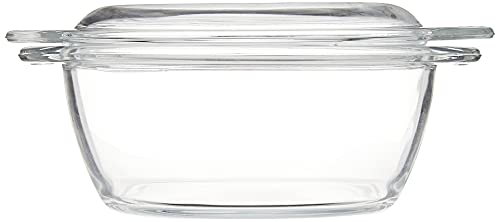 Assadeira Terrina Redonda com Tampa de Vidro - 1 L Sempre 6115