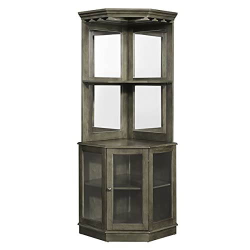 RAM game room BRCB4 SL Corner Bar Cabinet, English Tudor