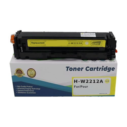 Toner 207A Jaune avec Puce pour Imprimante HP Color LaserJet Pro M283fdw et M255dw