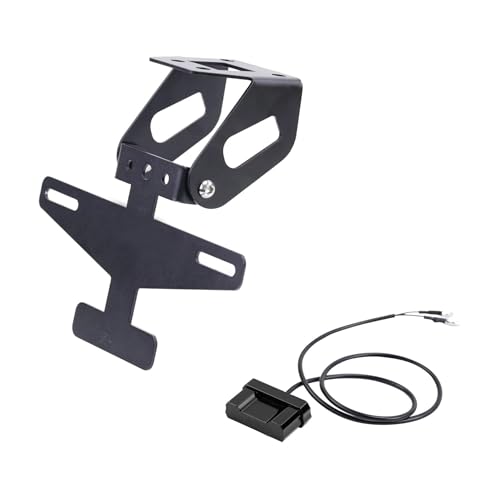 Support plaque d'immatriculation pour ZX-4RR en aluminium robuste avec éclairage LED