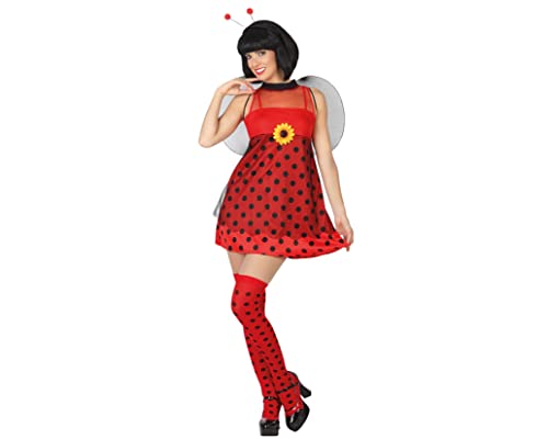 Atosa-26728 Disfraz Mariquita, color rojo, Medium/Large (26728)