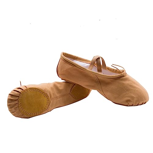 GLEAVI 3 Pairs Ballet Practice Shoes Shoes Girls Ballet Flats Ballet Shoes Slippers Princess Ballet Shoes Barre Ballet Shoes Flats Canvas Dance Shoes Aldult Yoga Shoes4
