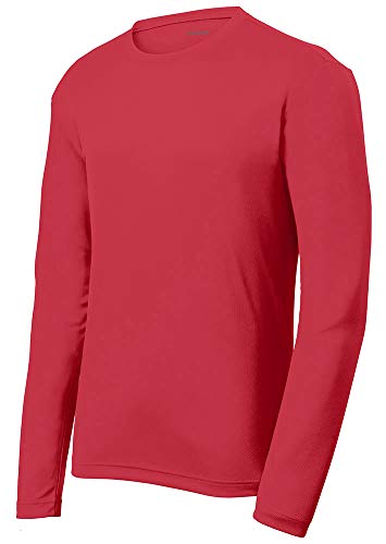 DRIEQUIP Mens Moisture Wicking Mesh Texture Long Sleeve Tee Sizes XS-4XL