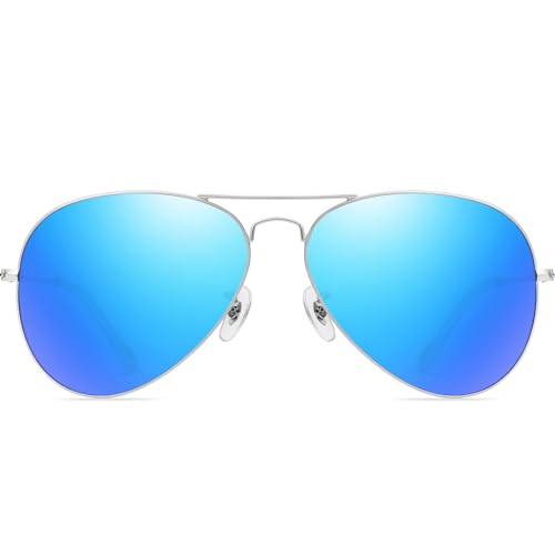 DUCO Classic Aviator Sunglasses for Men Women Retro Polarized Sun Glasses UV400 Protection Driving Fishing 3025
