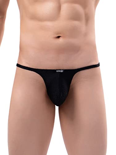 iKingsky Men's Silky Cheeky Briefs Sexy Pouch Bikini Underwear Stretch Bluge Mens Under Panties4