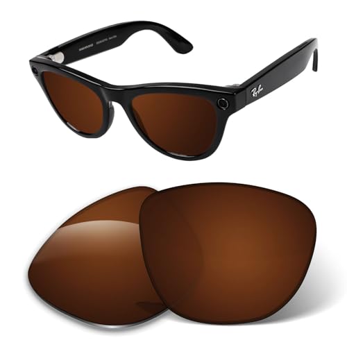 Image of 1.6MM Transition Replacement Lenses Compatible with Ray-Ban Meta Skyler RW4010 /RW4014 52mm Smart Glasses, Scratch-Proof