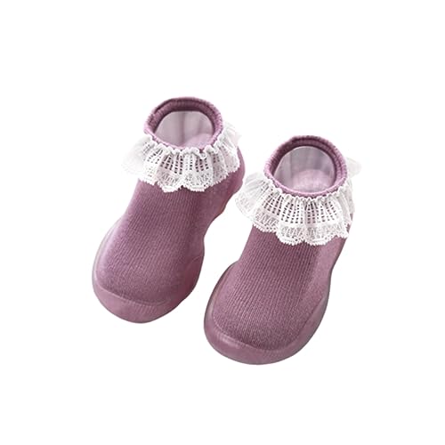 1pair Non- Ankle Socks Warm Floor Lace Socks for Toddlers for Indoor Use Prevents Slipping Smooth