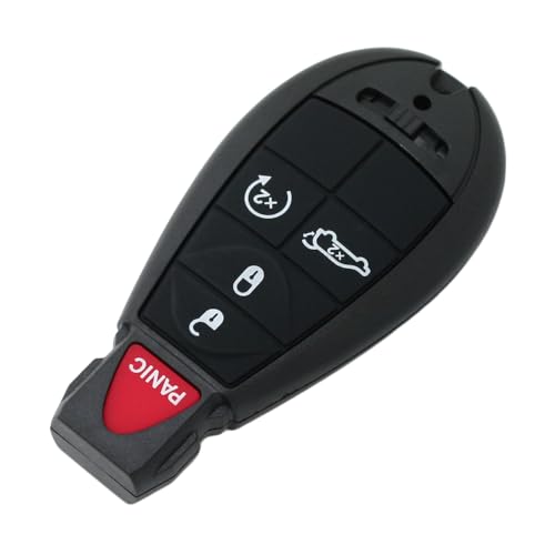 Llave inteligente Dodge y Jeep de 5 botones para sustitución de carcasas rotas