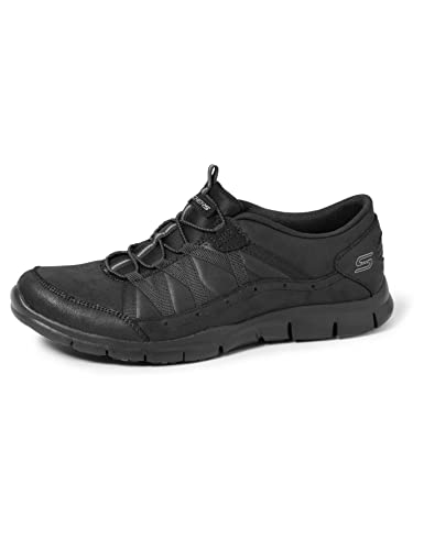 Les 6 meilleures chaussures Skechers pour femmes chaussure Skechers Gratis - Fine Taste Baskets Enfiler Femme Noir (Black Mesh/off White Trim Bbk) 36.5 EU