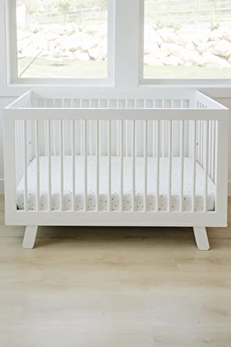 Ecolino Fitted Crib Sheet, 100% Organic Cotton Baby Crib Sheets For Boys And Girls. Fits Standard Crib And Toddler Mattresses, Soft And Breathable In Dots #TOP1