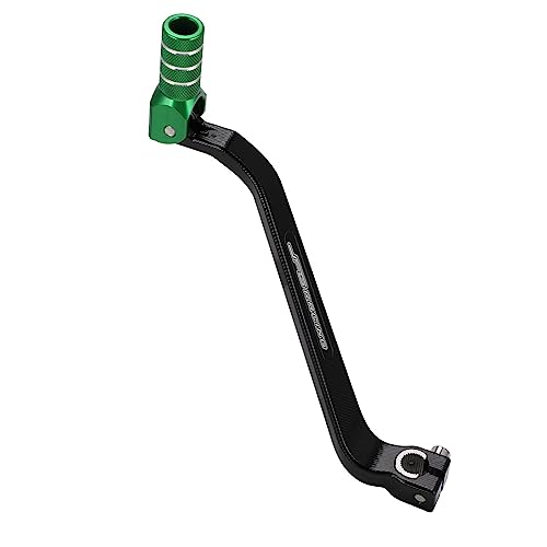 Image of JFG Racing Motorcycle Gear Shifter Lever Extended 10mm Folding Tip CNC for KLR 650 KLR650 1987-2018 Green