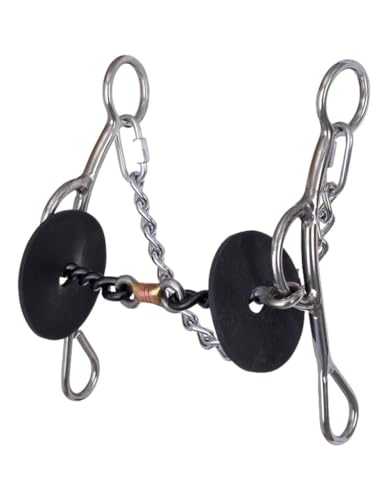 RIDING GEARS Hackamore Bitless Horse Bit English Western Brown Leather with Genuine Fur