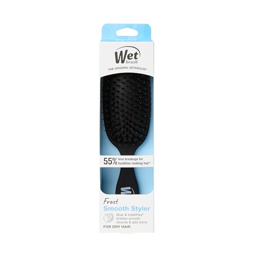 Wet Brush Smooth Styler Hair Brush, Black Frost, Exclusive Ultra-soft IntelliFlex Bristles, Synthetic Boar Bristles, Shiny And Smooth, For All Hair Types, For Women, Men, Wet And Dry image 11