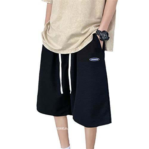 Short de plage homme noir 22176 XXL à cordon décontracté