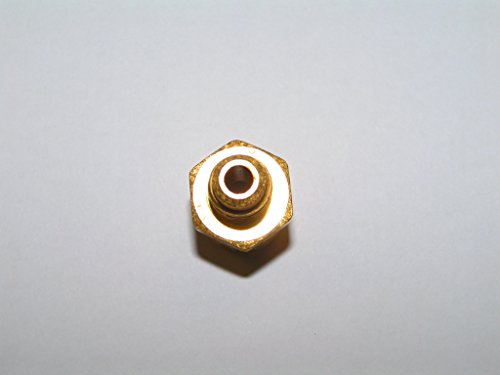 Image of Anderson Metals Brass Tube Fitting, Half-Union, 1 /4 inch Flare x 3 /8 inch Male Pipe