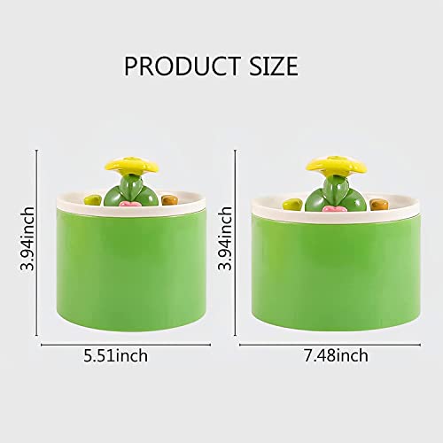 Fuente automática de agua para gatos de cerámica miniatura 7