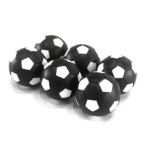 TOYANDONA 12 Piezas Juguete de fútbol Juego de fútbol futbolín de fútbol reemplazo Accesorio Partido de fútbol Fiesta Patio Interior balones de futbolín Bolas de Repuesto Negro