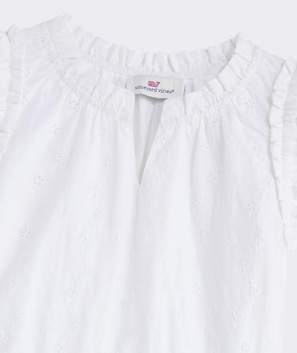 vineyard vines Girls' Piper Eyelet Tiered Dress3