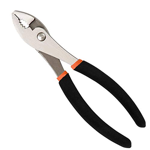 Edward Tools Harden Pro Slip Joint Pliers – Heavy Duty Fine Carbon Steel – Non Slip Handle – Channel Lock Design – Nut and Bolt Fastener – Extra Strong Teeth for Superior Grip (8″)