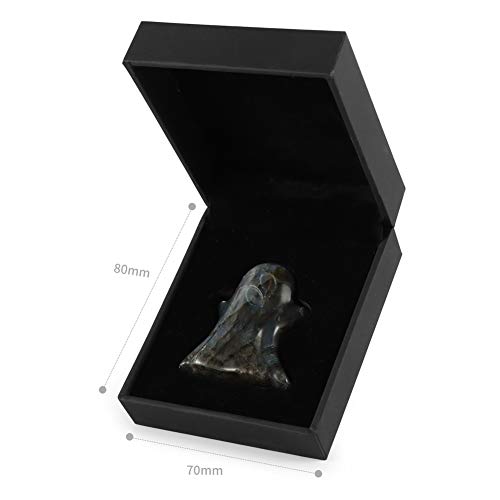 Figura de Fantasma de Labradorita Natural tallada a mano 5 cm miniatura 5