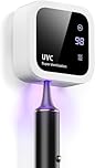 Dosevita Sterilizer Toothbrush UV-C and UV-A Dual Disinfection, Wall-Mounted Toothbrush Holder with Air Drying Function, Suitable for Bathroom Personal as Well as Travel (White1)