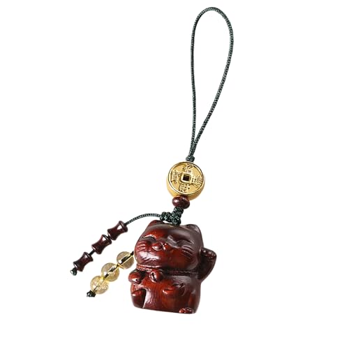 Porte-clés en bois de santal vert pour femme accessoire sac style bohème