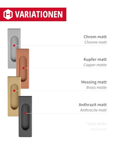 JUVA Maniglia per porta scorrevole in metallo