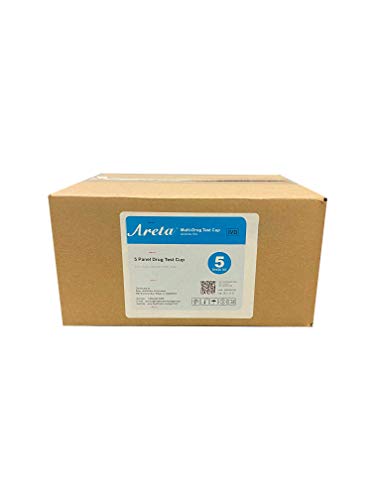 5 Pack Areta 5 panel Instant Drug Test Cup - Marijuana (THC),Cocaine (COC),Opiate (OPI 2000),Benzodiazepines (BZO), Amphetamine (AMP)- #ACDOA-754 Expires in 6 months - Thumbnail 4