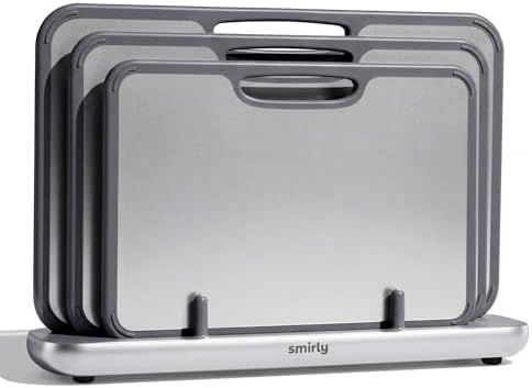 SMIRLY Titanium Cutting Board for Kitchen, Double Sided Chopping ...