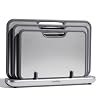SMIRLY Titanium Cutting Board for Kitchen, with Holder, 3 Pack, Silver