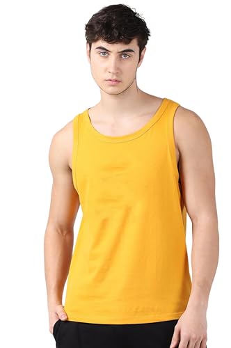 Image of Regular Fit 100% Cotton Vest for Men Multipurpose Sleeveless Undershirts Tank Top Use for Gym wear, Running Tanks Sando and Outdoor Baniyan for Men