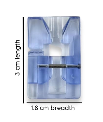 Image of ZENITH Round Bead Foot Pressure Foot Snap on Type for Automatic Electric Low Shank Sewing Machines Suitable for Usha Janome Brother Singer etc .Transparent Finish (Round Bead Foot)