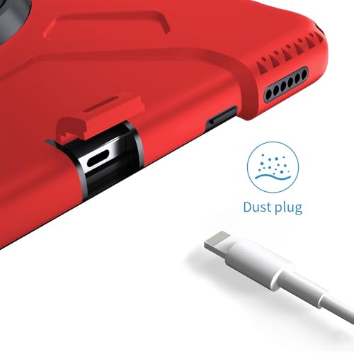 Coque iPad Pro 12.9 antichoc rouge pour modèles 2022 à 2018