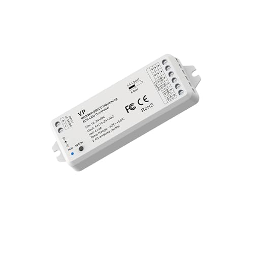 Variateur LED VP avec contrôle PWM sans fil 4 zones pour ruban RGB et RGBW