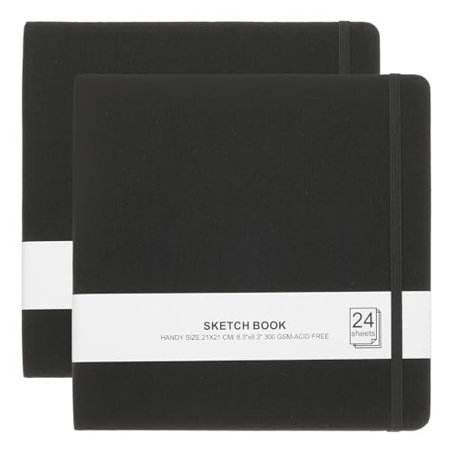Carnet d'aquarelle papier haut de gamme sans acide 300GSM couverture noire
