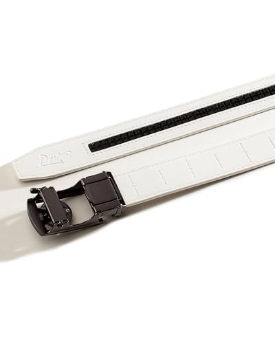 Image of Dartee Men's Golf Belt - Leather Ratchet Belt with Ball Marker, One-Size Adjustable Fit, Course and Casual Wear