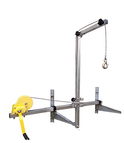 icVantA Side Rolling Folding Lifting Small Crane + Bracket, ?High Altitude Installation Maintenance Tools (Color : 15M) (20M)