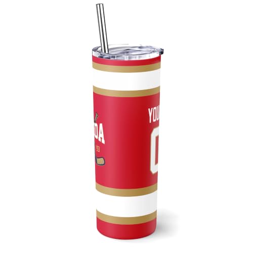 Image of ANTKING Florida Tumbler 20oz Travel Mug Custom Name Number Gifts | Stainless Steel Insulated Coffee Cup for Men Women