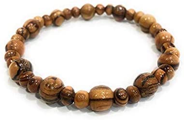 Olive Wood Bracelet Handmade From Holy Land Bethlehem / Jerusalem