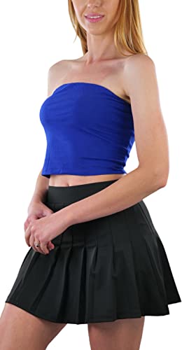 Image of ToBeInStyle Women's Cotton-Spandex Blend Stretchy Tube Top