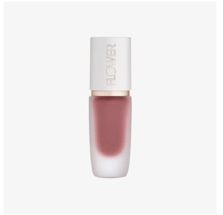 FLOWER BEAUTYBy Drew Barrymore Perfect Pout Lip Color - Soft Matte Finish - Liquid Lipstick - Comfortable + Lightweight Feel (Blush)