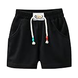ハーフパンツ 子供服 カーゴパンツ キッズパンツ 男の子 夏 半ズボン キッズ 女の子 ショートパンツ スポーツ パンツ ジュニア サーフパンツ 短パン ゆったり ルームウェア ベビー服 夏服 薄手 通園 通学 部屋着 運動(0606A-ブラック,140)