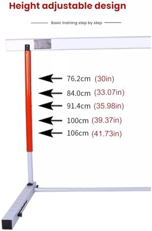 Adjustable Height Hurdles for Track and Field Training, Outdoor Sports Practice, Portable Hurdles for Athletes, Perfect for Professional Workouts and Fitness Routines