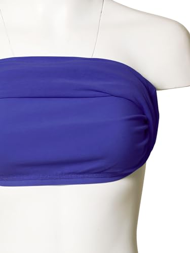 Image of MixMatchy Women's Stretchy Strapless Tube Top Y2K Bandeau Top